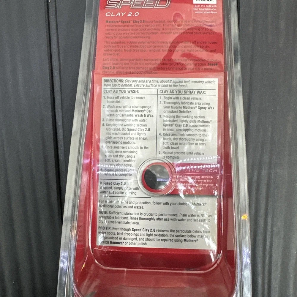 Mothers 17240 Speed Clay 2.0-Automotive Paint Cleaner Surface Prep Tool